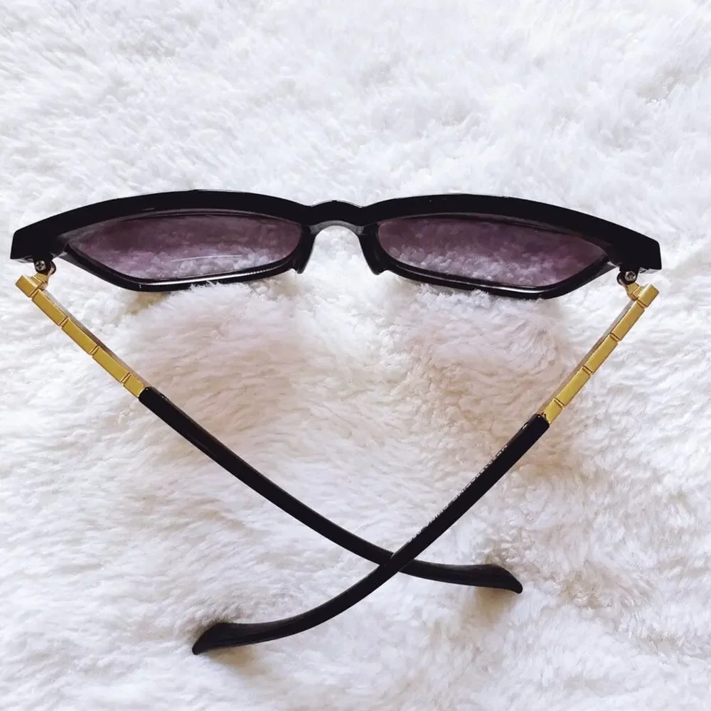 Joanne Black Square Sunglasses